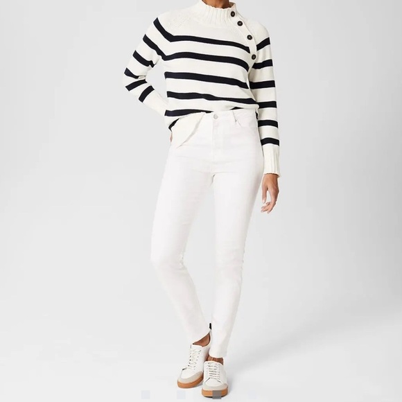 White Skinny Jeans with Modern Fit - Picture 7 of 8